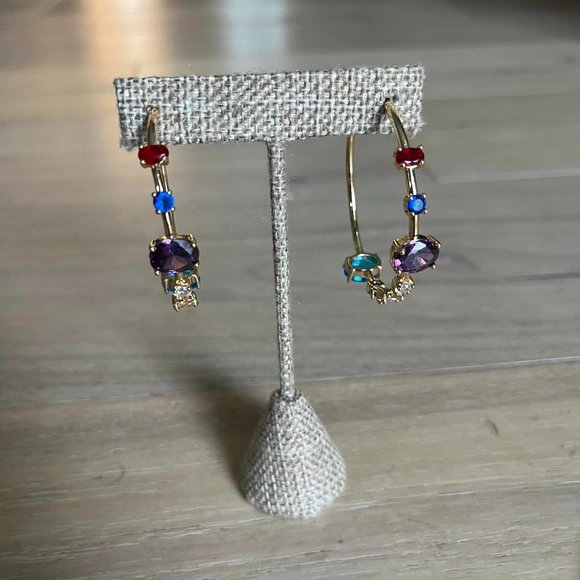 Park Lane Jewelry Gem Hoops - Picture 2 of 2